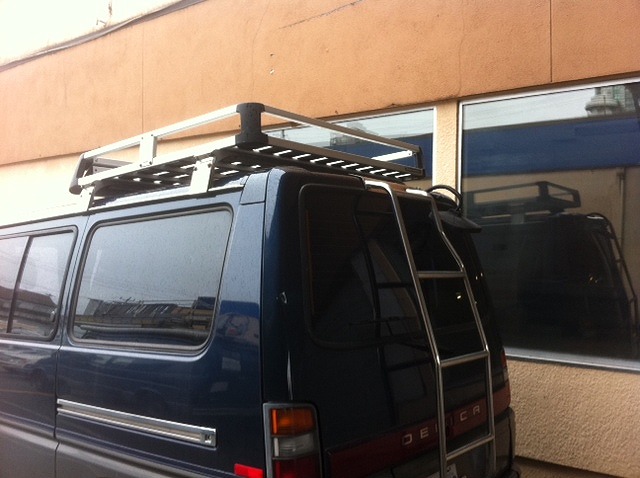 Delica - Roof Rack & Rear Ladder for low roof Delica