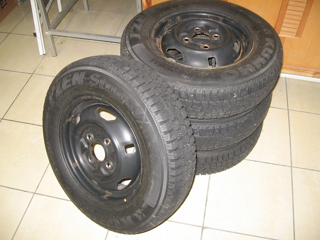 Sambar / Domingo - Snow Tires + Steel Rims Set